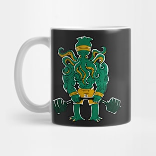 Cthulhu lifting weights Mug